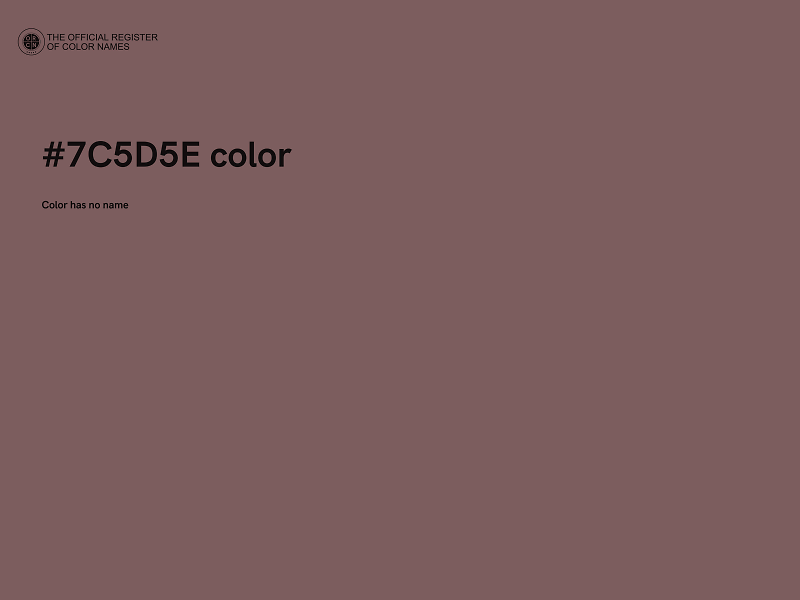 #7C5D5E color image