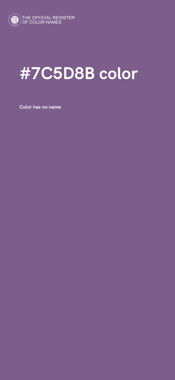 #7C5D8B color image