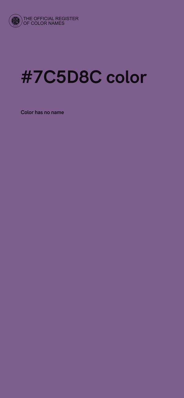 #7C5D8C color image