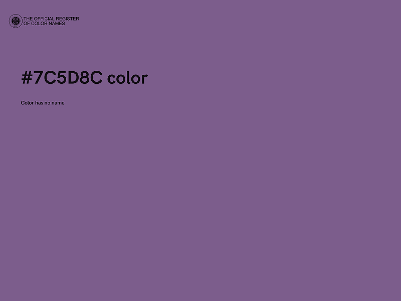 #7C5D8C color image