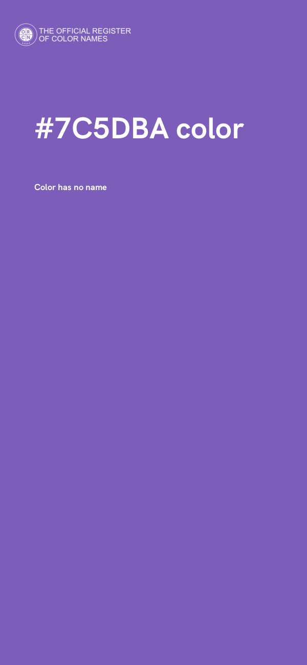 #7C5DBA color image