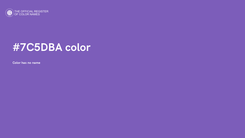 #7C5DBA color image