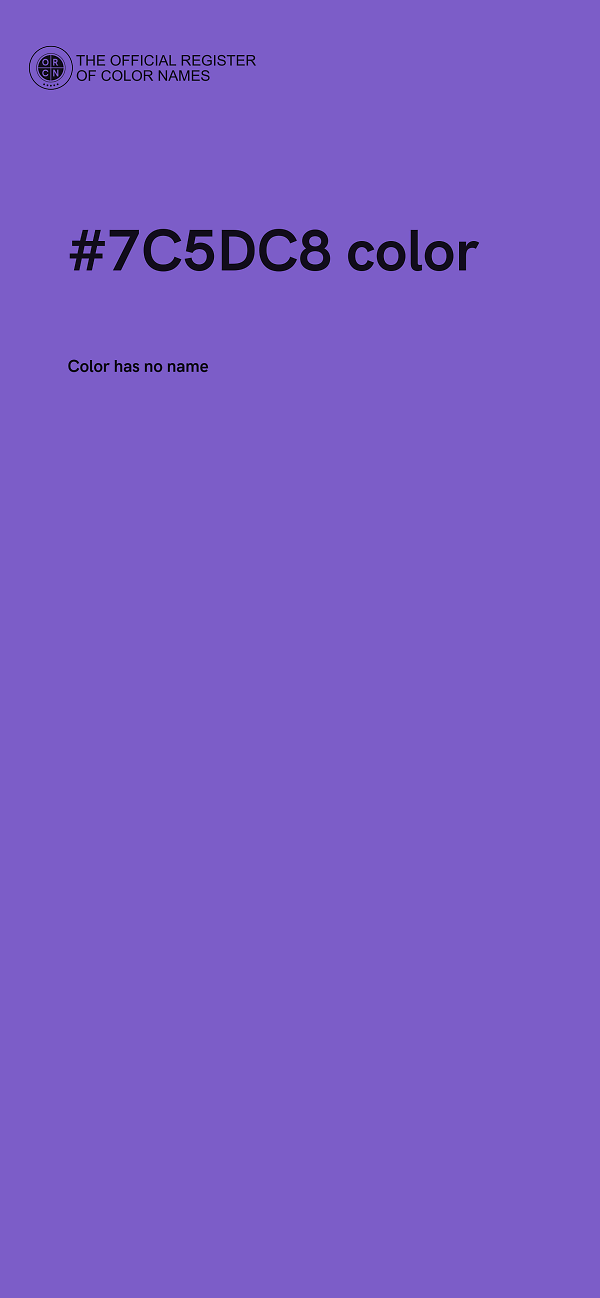 #7C5DC8 color image