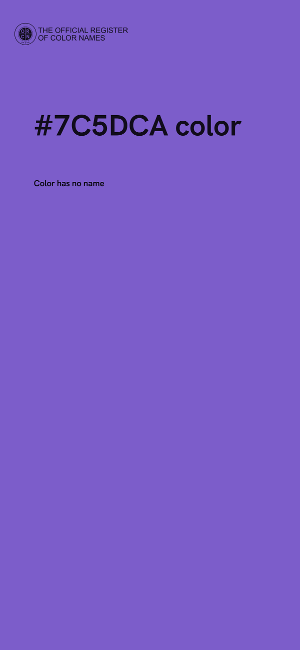 #7C5DCA color image