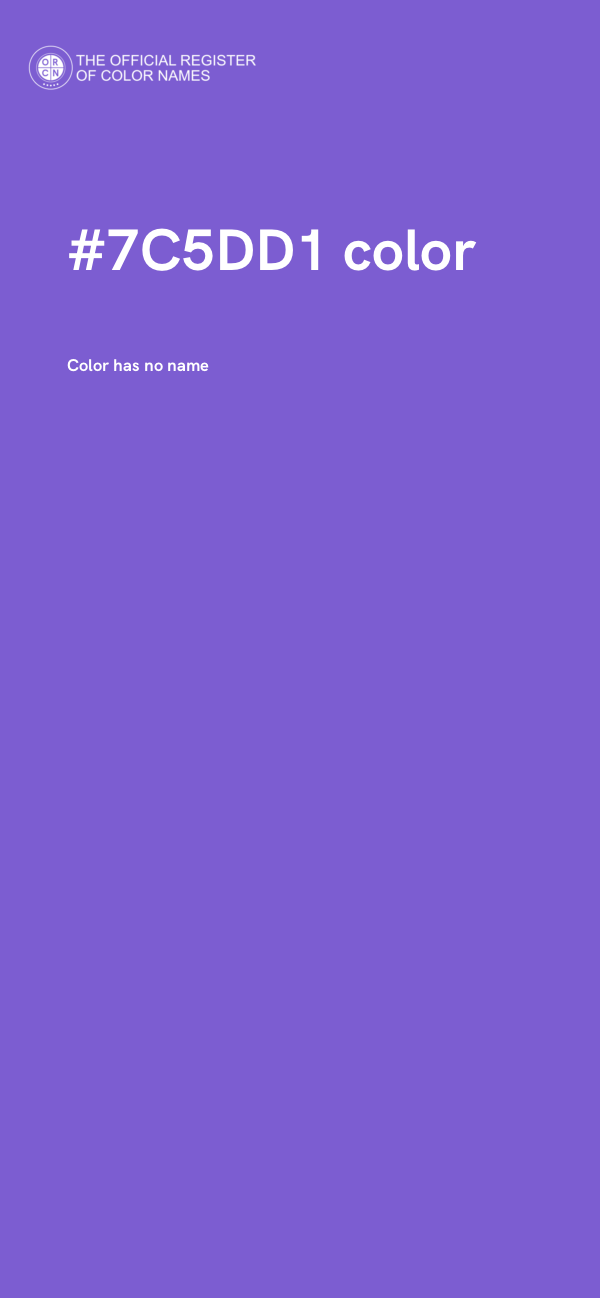 #7C5DD1 color image