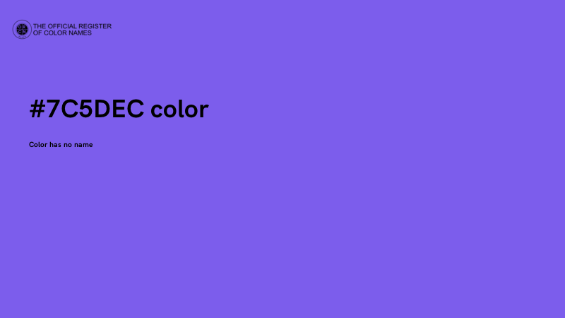 #7C5DEC color image