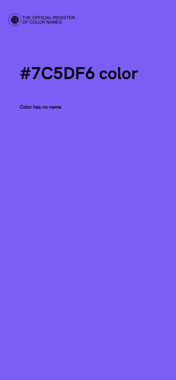 #7C5DF6 color image