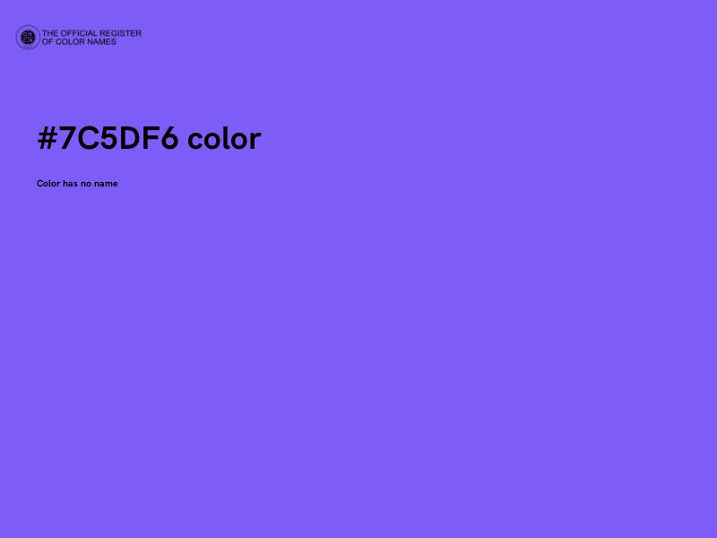 #7C5DF6 color image
