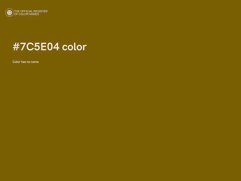 #7C5E04 color image