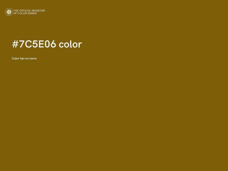 #7C5E06 color image