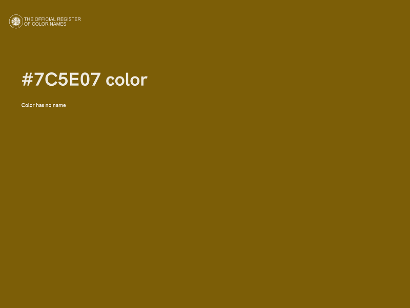 #7C5E07 color image