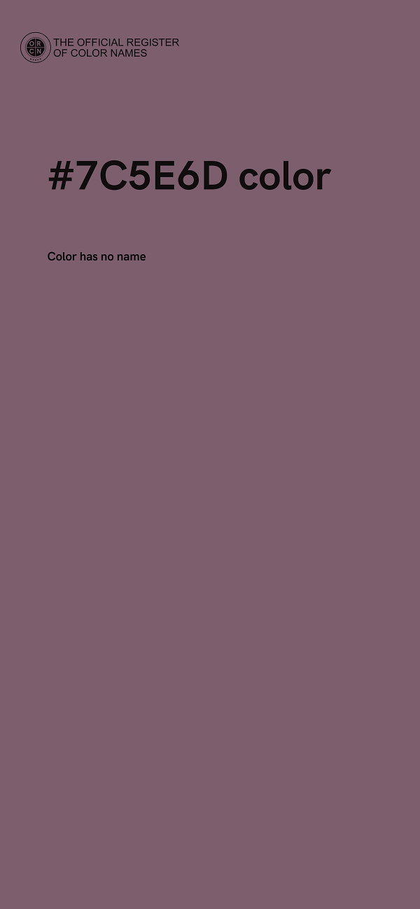 #7C5E6D color image