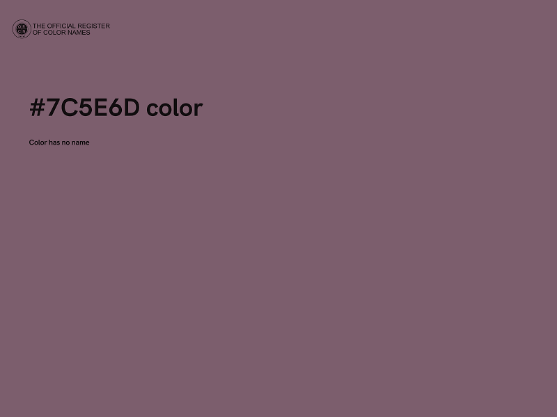 #7C5E6D color image