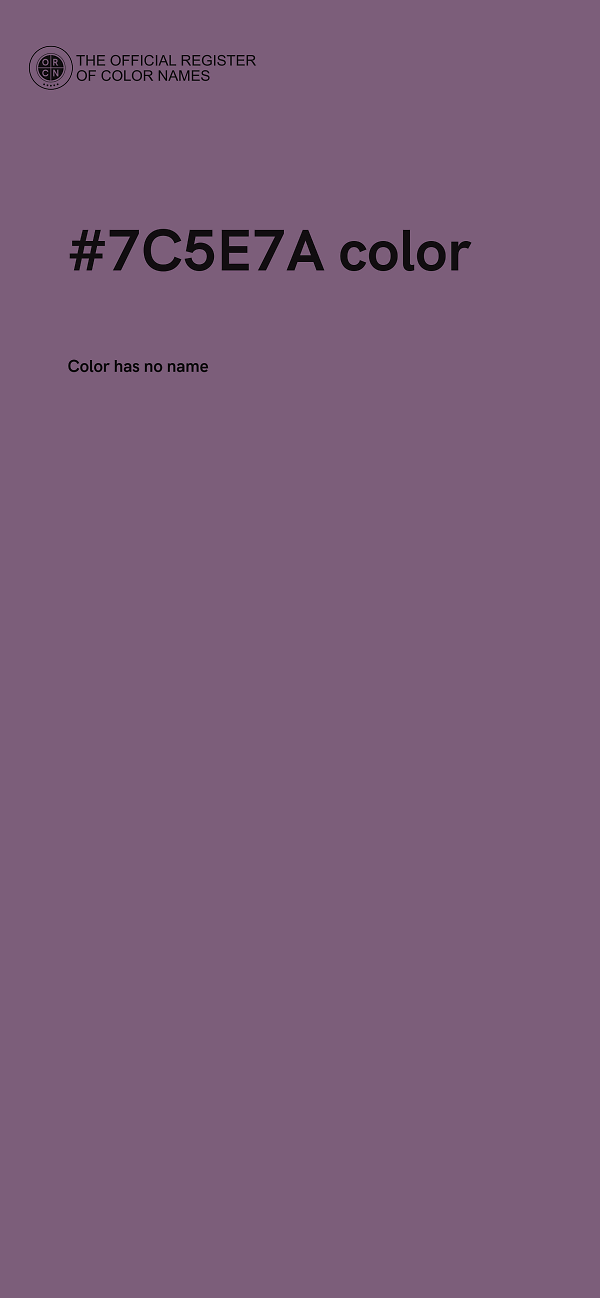 #7C5E7A color image