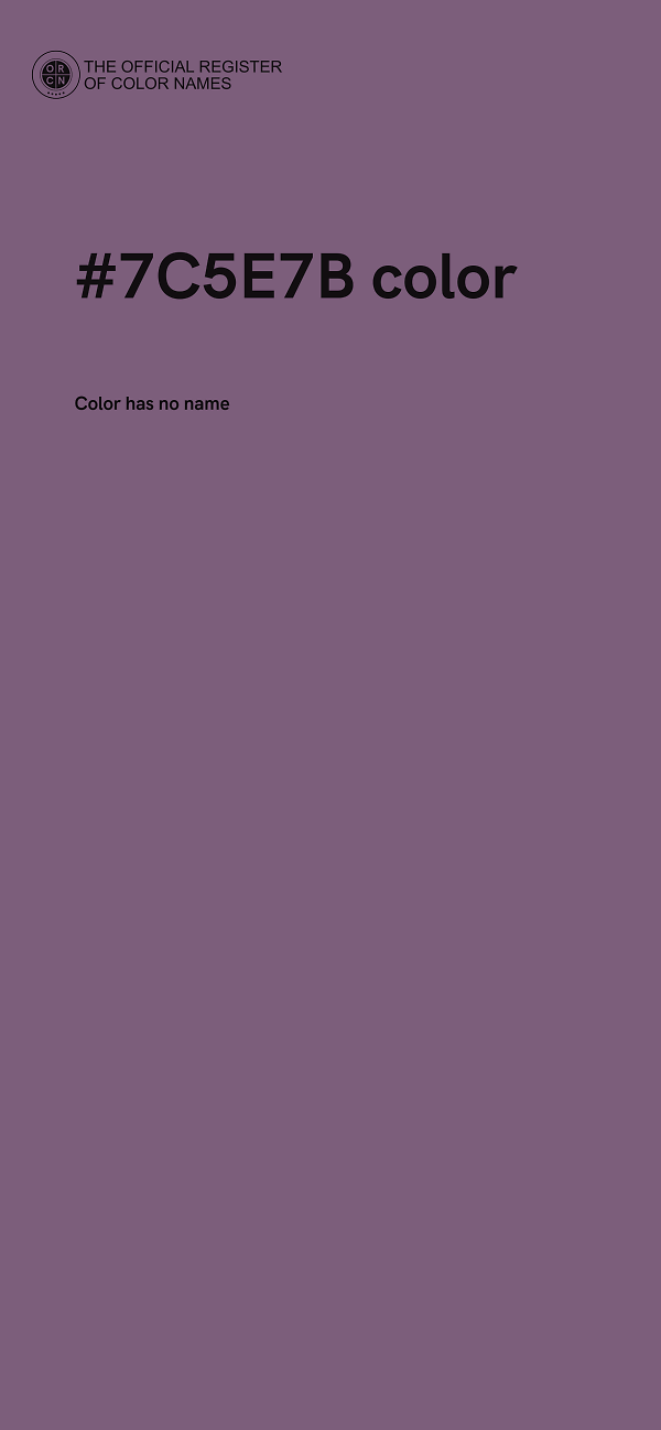 #7C5E7B color image