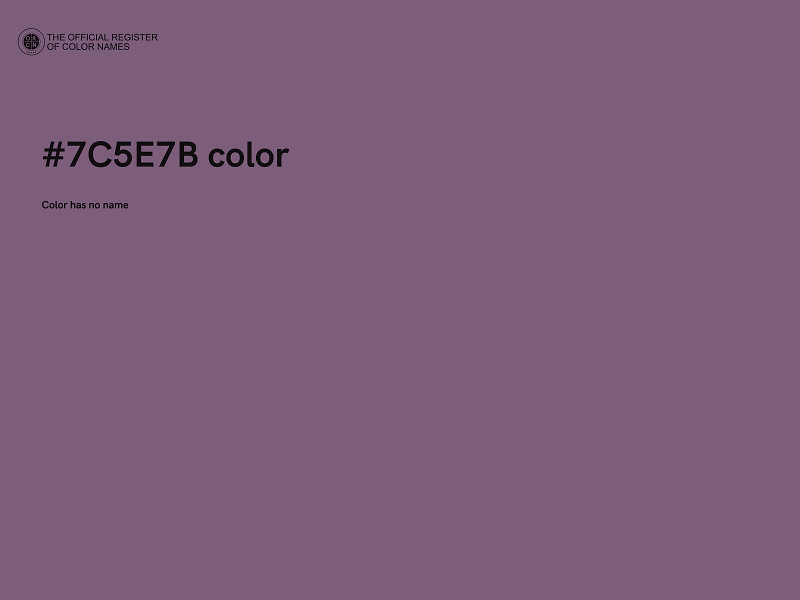 #7C5E7B color image