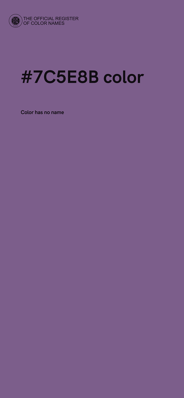 #7C5E8B color image