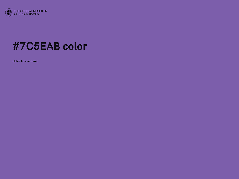 #7C5EAB color image