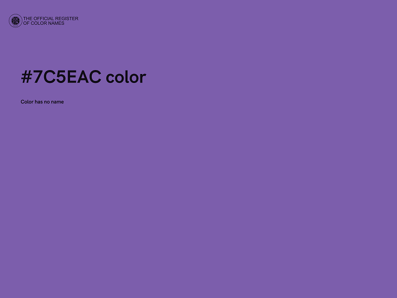 #7C5EAC color image
