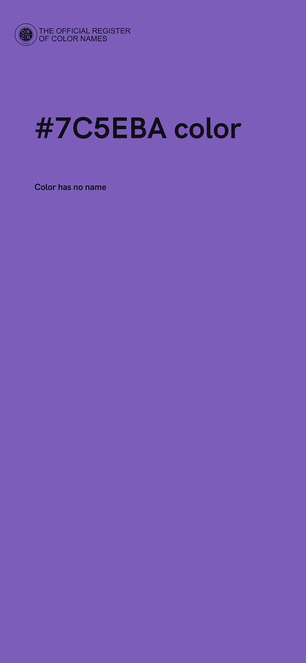 #7C5EBA color image