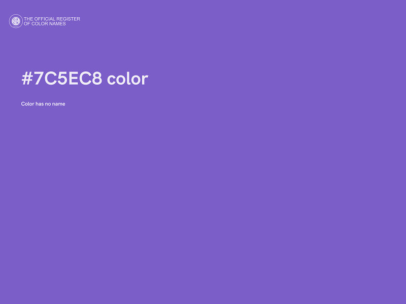 #7C5EC8 color image
