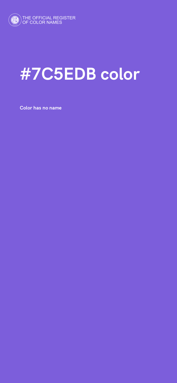 #7C5EDB color image
