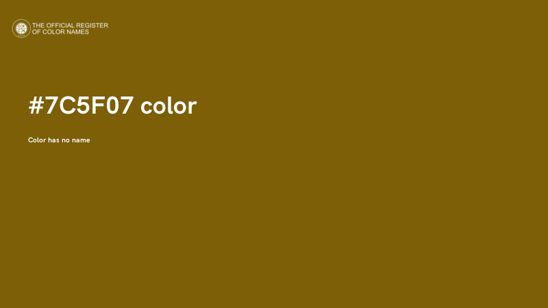 #7C5F07 color image