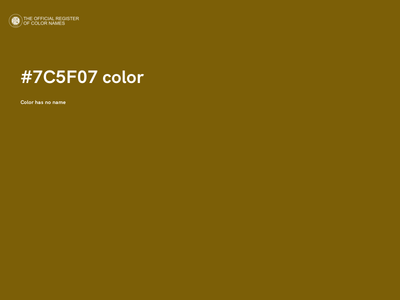 #7C5F07 color image