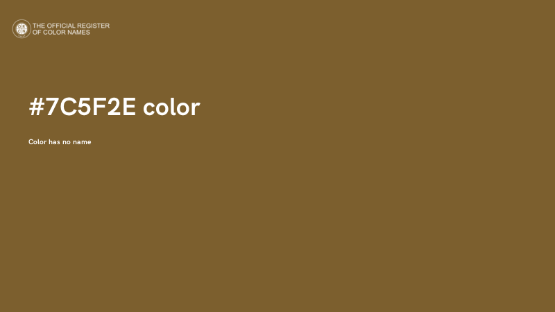 #7C5F2E color image