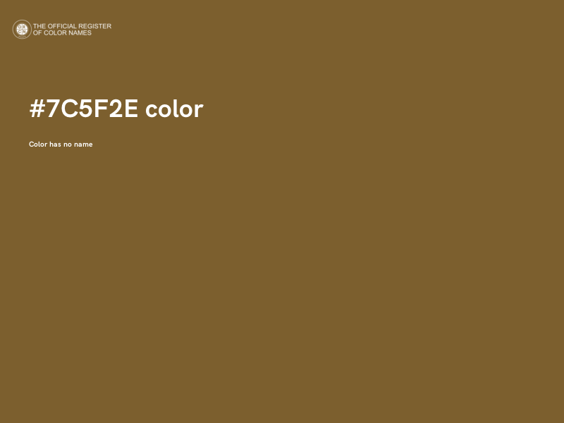 #7C5F2E color image
