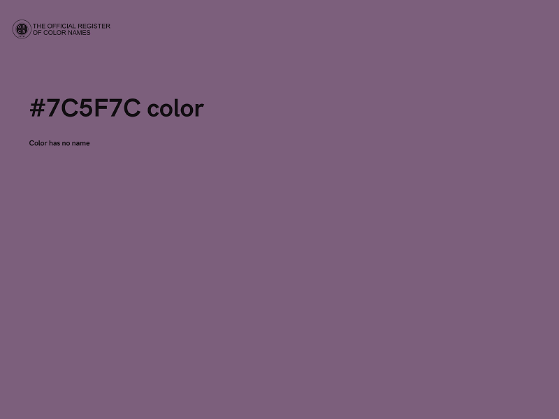 #7C5F7C color image