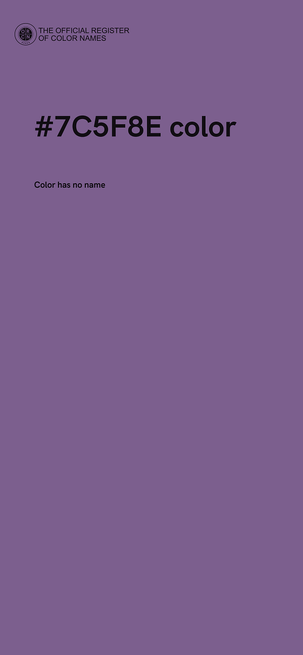 #7C5F8E color image