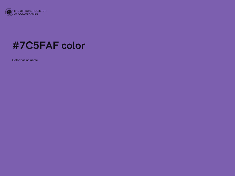 #7C5FAF color image