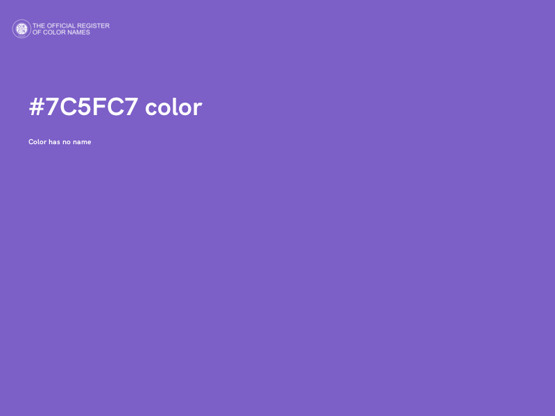 #7C5FC7 color image