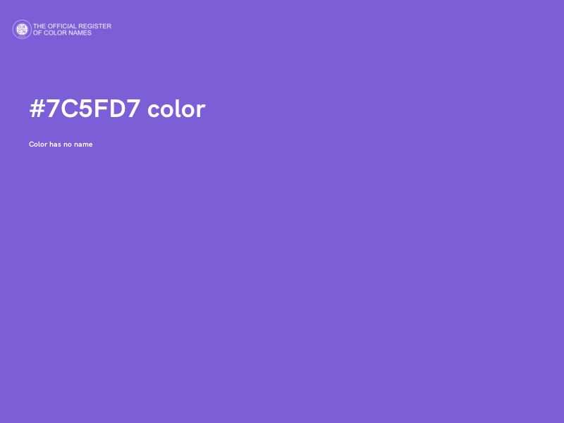 #7C5FD7 color image