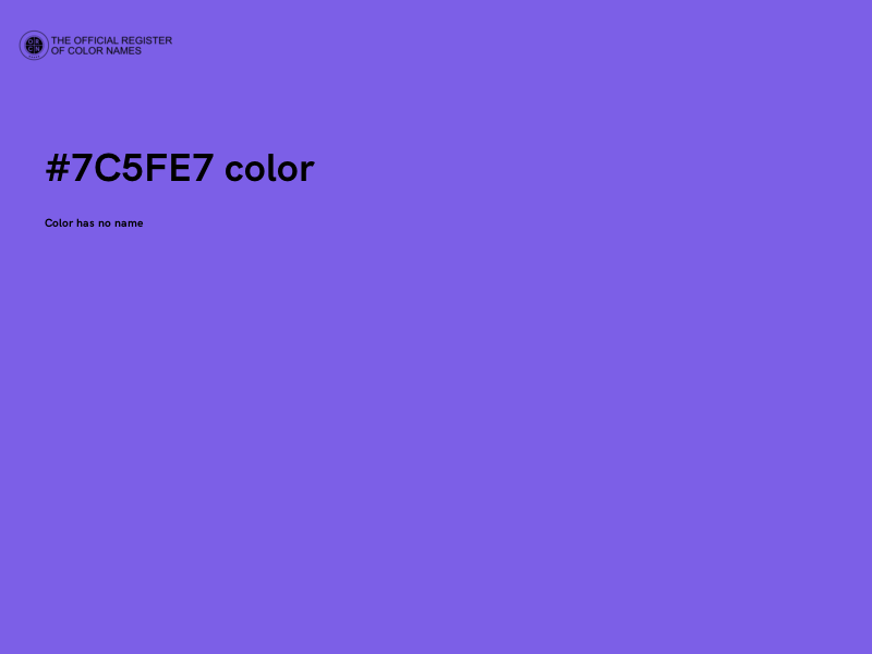 #7C5FE7 color image