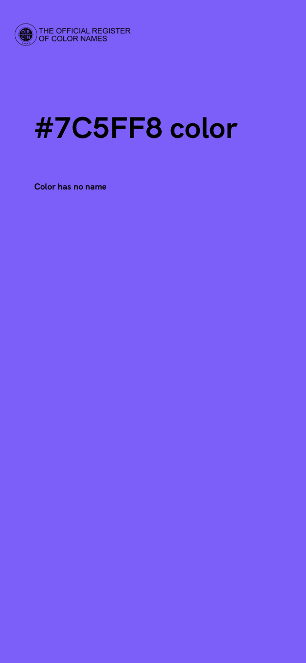 #7C5FF8 color image