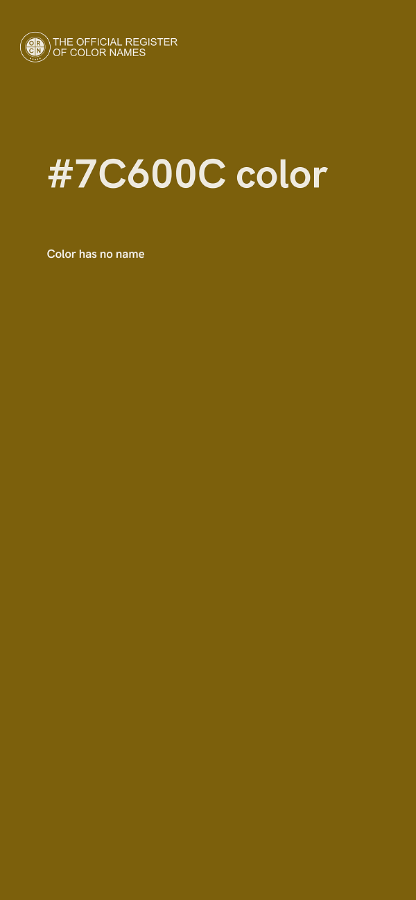#7C600C color image