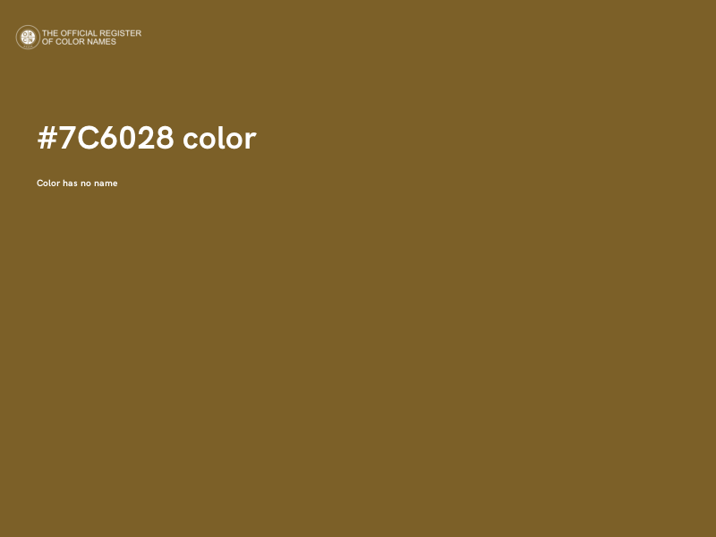 #7C6028 color image