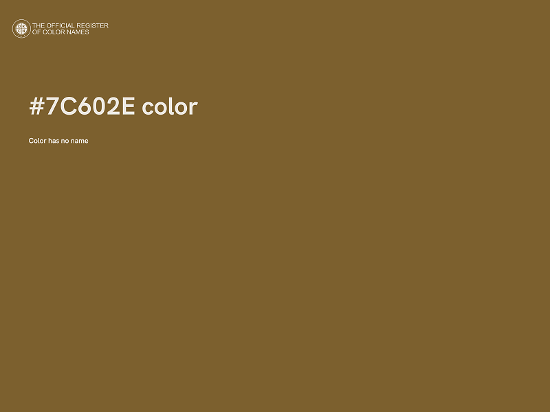 #7C602E color image
