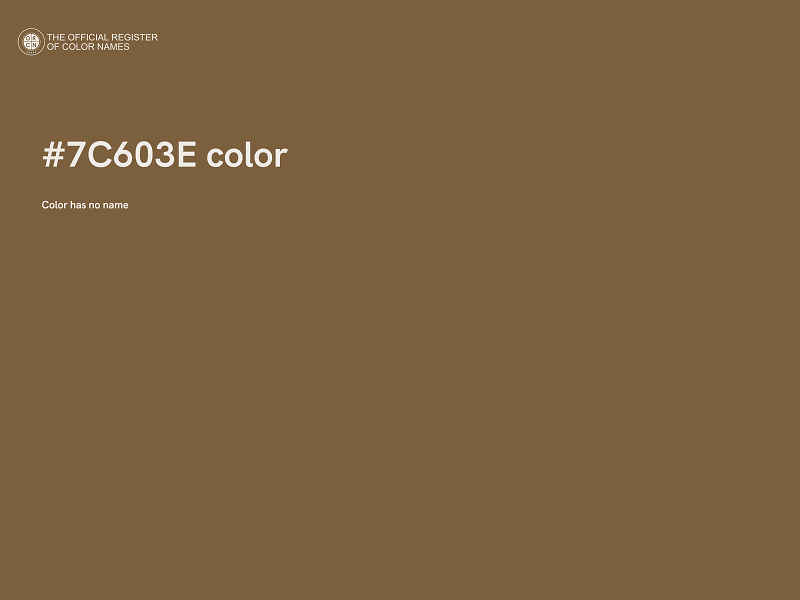 #7C603E color image