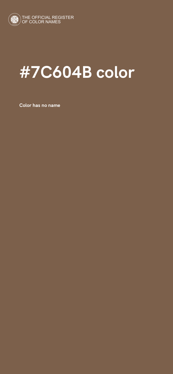 #7C604B color image