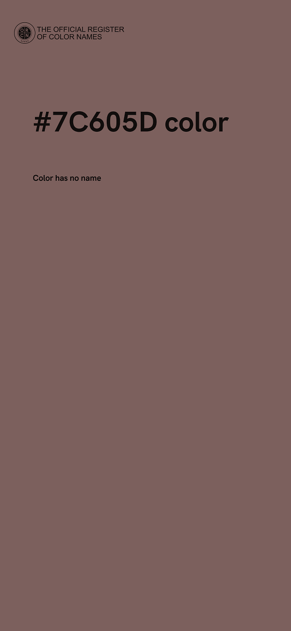 #7C605D color image