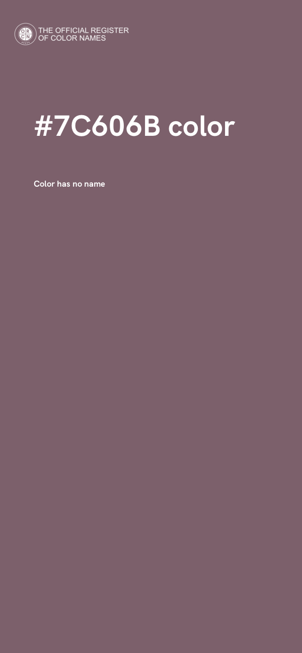 #7C606B color image