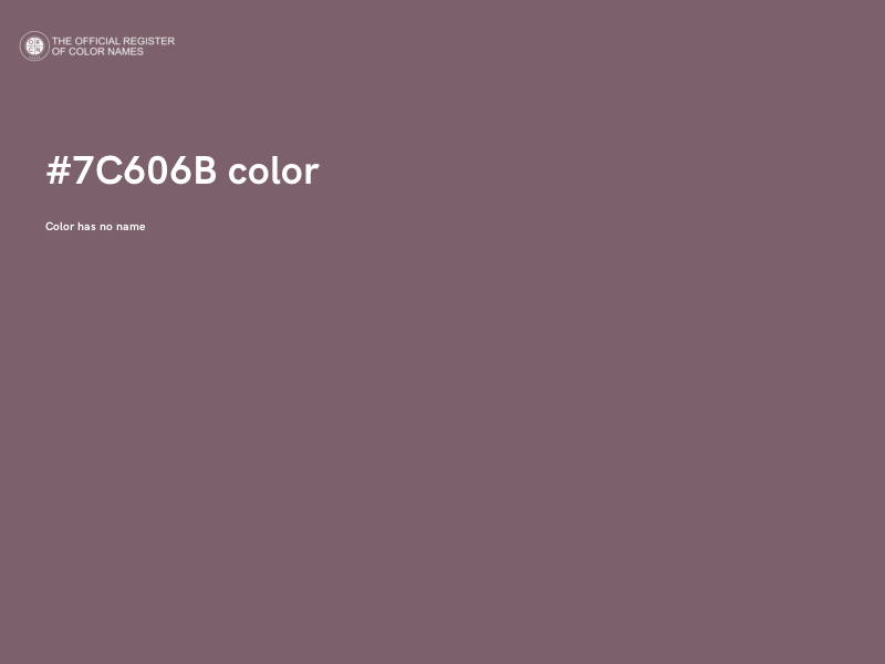 #7C606B color image