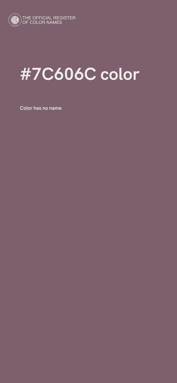 #7C606C color image