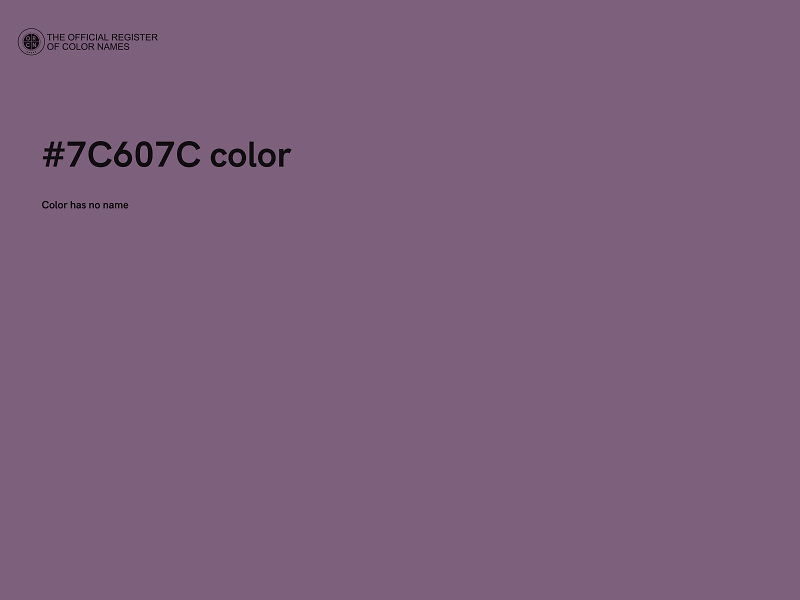 #7C607C color image