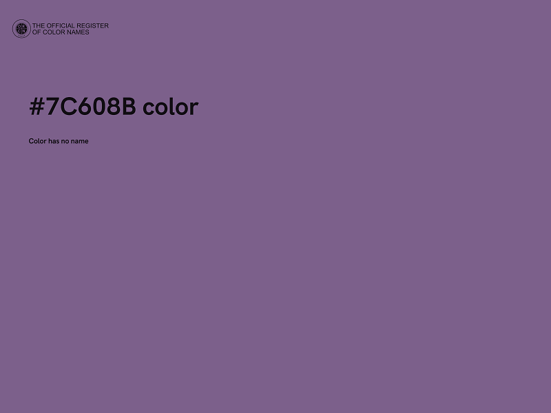 #7C608B color image