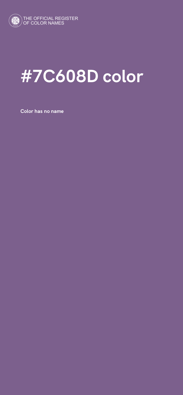 #7C608D color image