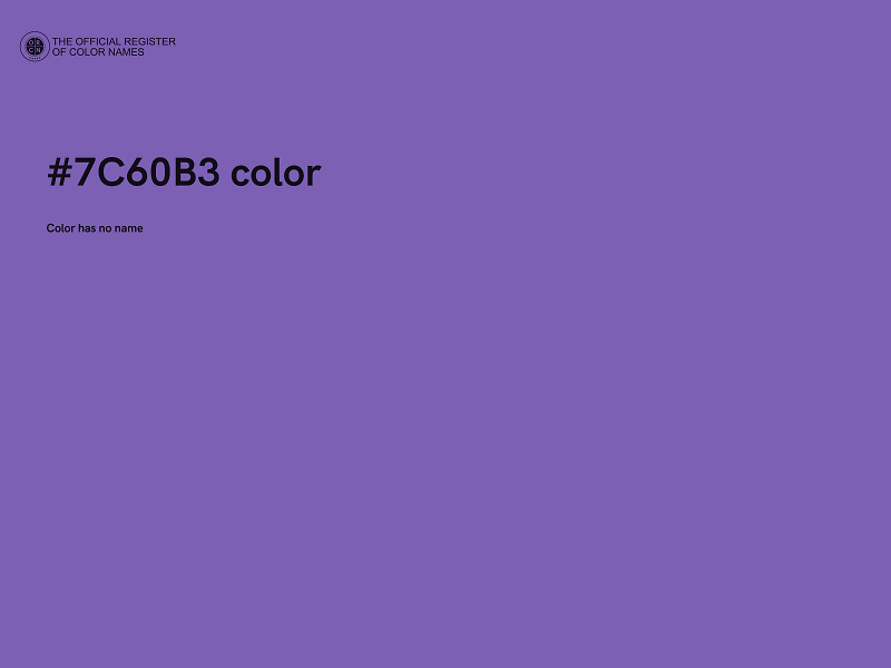 #7C60B3 color image